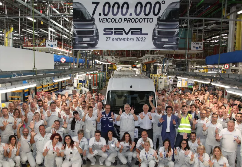 The Sevel plant celebrates 7 million cars manufactured