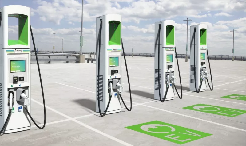 Electric vehicle charging network